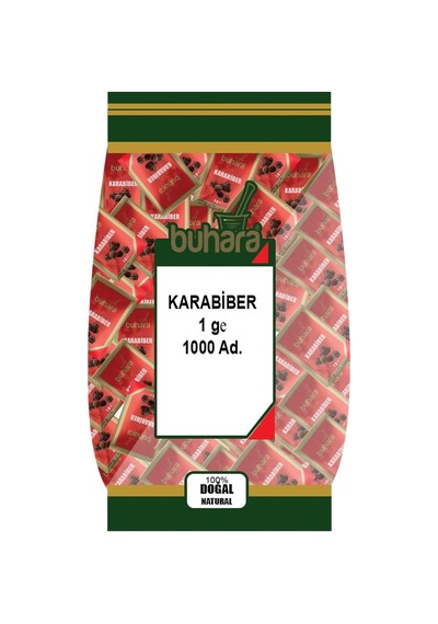 Buhara Tek Kullanımlık Karabiber Toz 1000 x 1 G