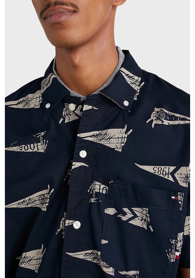 Tommy Hilfiger Erkek Gömlek MW0MW30692 0GY Lacivert
