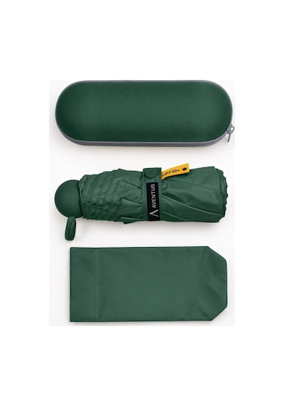 Aventus Umbrella Kapsül Şemsiye - Uv Korumalı Güneş Şemsiyesi Yeşil