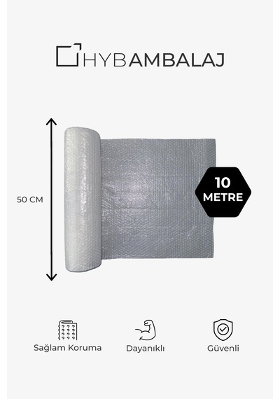 50cm X 10mt Kalın Balonlu Naylon Patpat - Koruyucu Ambalaj Ve Paketleme Malzemesi