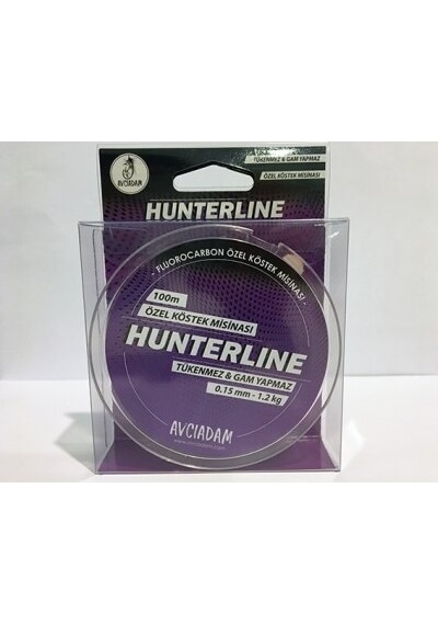 Hunterlıne 0,15Mm - 1,2Kg 100M Fluorocarbon Köstek Misinası