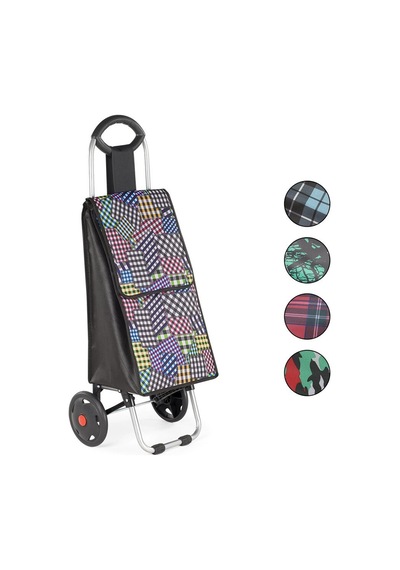 Perilla 401-f-58009 Lüks Tekerlekli Metal Pazar Arabası- 4'li Paket