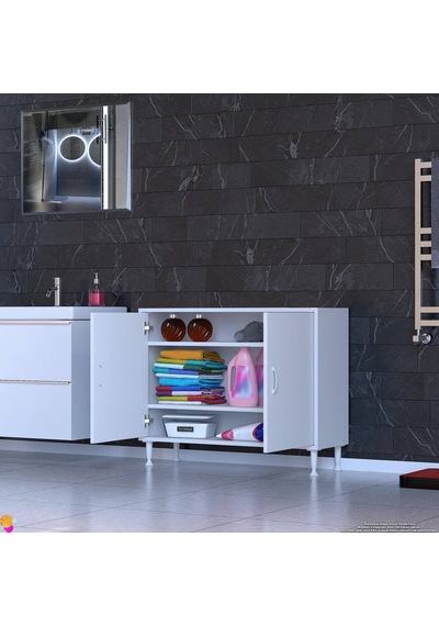 Eliusta Sabir 90 Cm 2 Raflı Beyaz Banyo Mutfak Dolabı 3 Bölmeli Çok Amaçlı Dolap 90x75x32,5 Cm Düzenleyici Beyaz Eliusta Sabir 90 Cm 2 Raflı Beyaz Banyo Mutfak Dolabı 3 Bölmeli Çok Amaçlı Dolap 90x75x32,5 Cm Düzenleyici Beyaz