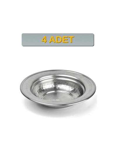 Binbir Trend 11,5 Cm Yanaklı Krom Çelik Zeytinlik Ve Kahvaltılık Kase 95 Ml Meze, Reçel, Sos Kasesi -kase1158 4 Adet