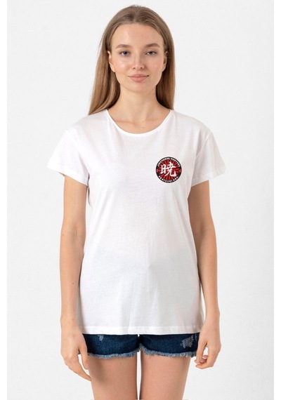 One Piece Anime Ninja Org. N.s Beyaz Kadın Bisikletyaka Tshirt 001
