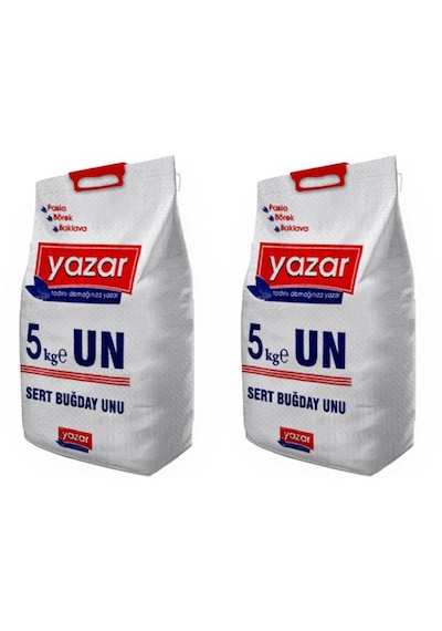 Yazar Yufkalık - Bazlamalık Un 5 Kg X 2 Adet