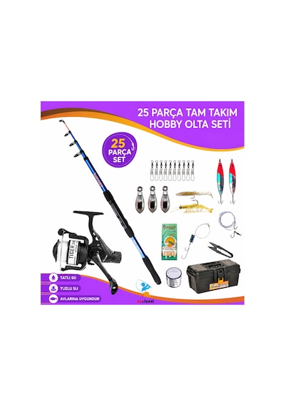 Avlivari Piranha Travel 240 Cm Olta Kamışı Tıger Rd-240 4000 Makine Full Hobi Olta Seti-10339