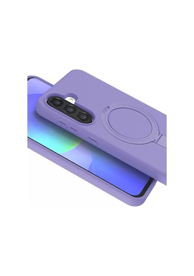 Newface Samsung Galaxy A36 Regal Magsafe Standlı Kapak - Lila