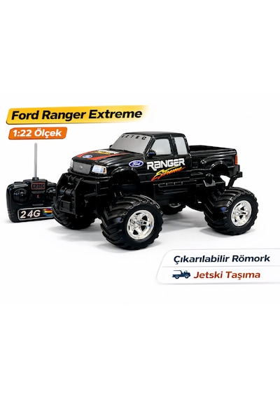 Uzaktan Kumandalı Ford Ranger Ve Jetskı Orijinal Lisanslı Kırmızı