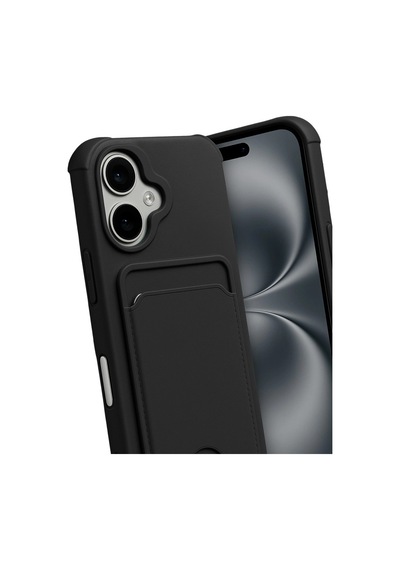 Apple, Uyumlu iPhone 17 Kelvin Kartvizitli Silikon Siyah