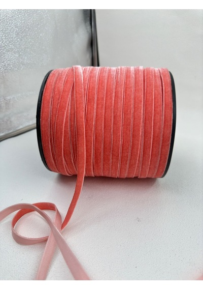 Paşateks- 1 Cm Düz Kadife-5 Metre-er. Turuncu