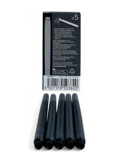 Parker Dolma Kalem Kartuşu Quink Yıkanabilir Siyah 25 Li Paket 1950382
