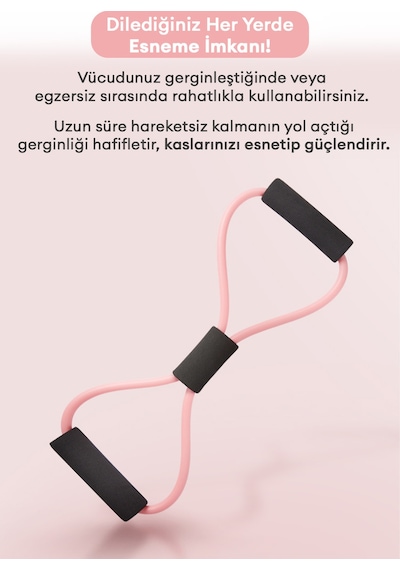 Esnek Direnç Bandı A'pieu Flexible Stretch Band Pembe