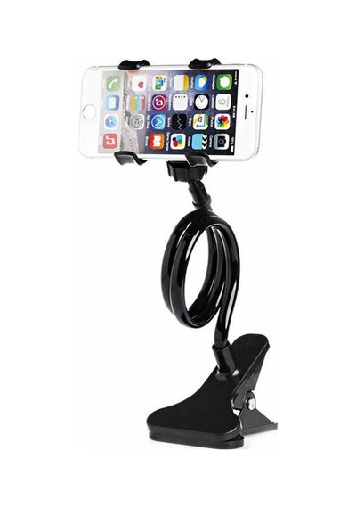 3b Trend 2 Adet Akrobat Telefon Tutucu Siyah Spiral Gövdeli Esnek Telefon Stand Video İzleme Aparatı