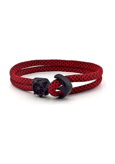 Siyah Çapa Kirmizi Paracord Erkek Bileklik Bt259 Çok Renkli