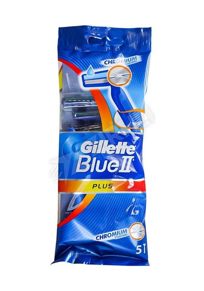 3 Adet Gillette Blue2 Plus Kullan At Tıraş Bıçağı 5'li