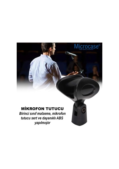Microcase 180 Derece Ayarlanabilir Universal Mikrofon Tutucu Parça Al4621