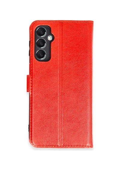 Galaxy Uyumlu M34 5g Kılıf Trend S Plus Kapaklı Kılıf - Kırmızı