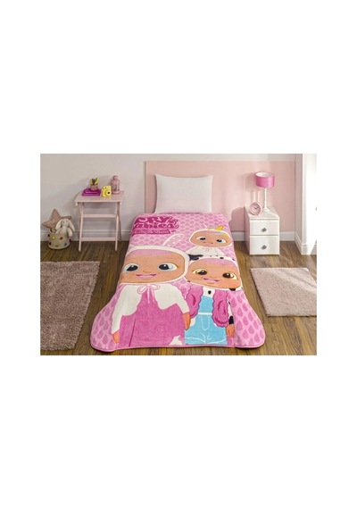 Crybabies Tek Kişilik Battaniye Pembe