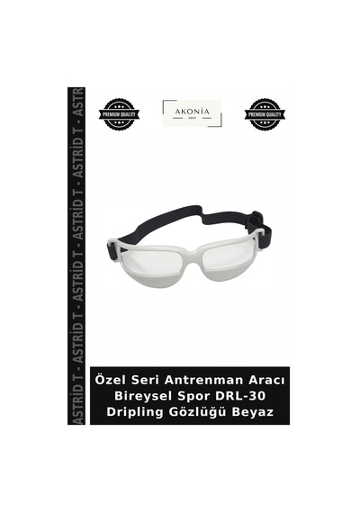 Özel Seri Antrenman Aracı Bireysel Spor Drl-30 Dripling Gözlüğü Beyaz