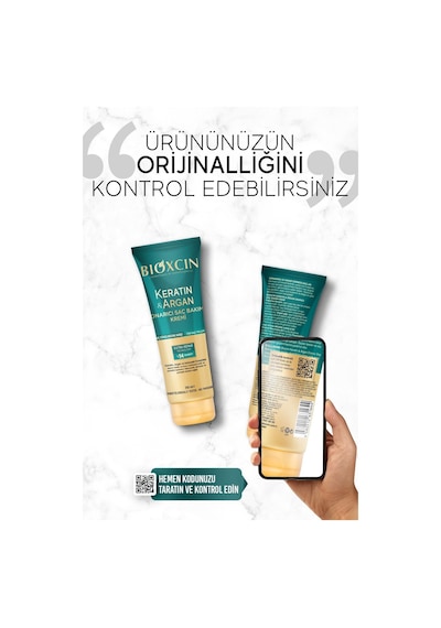Bioxcin Keratin & Argan Onarıcı Saç Bakım Kremi 2 x 250 ML