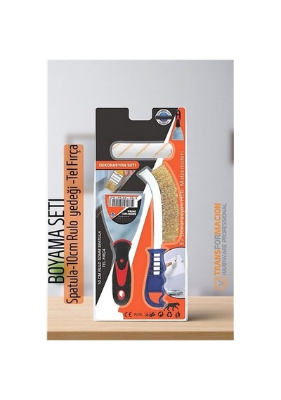 Zenvac Boyama Seti - Spatula-10cm Rulo Yedeği -tel Fırça 721858 Zenvac29 Renkli