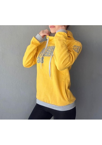 Kapüşonlu Unisex Sweat Sarı