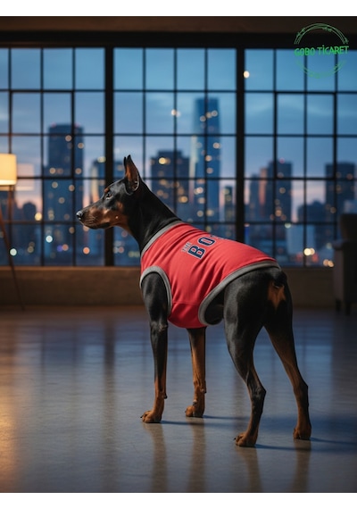 Kırmızı The Boss Patron Yazılı Kedi Ve Köpek Kıyafeti Tişörtü Elbisesi Large/l/beden 3