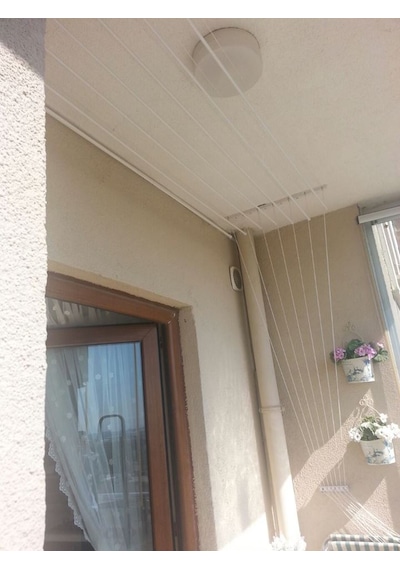 5 Lı 150 Cm Çukurova Asansörlü Çamaşır Kurutma Askısı Beyaz