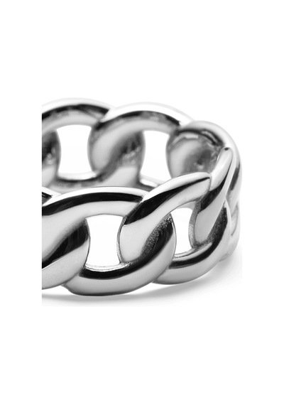 Chunky Chain Ring Silver Gümüş