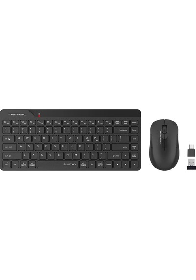 A4 Tech Fg2200 Aır2 Siyah, Fstyler, 2.4ghz Kablosuz, Türkçe Q, Sessiz Klavye Mouse Set Diğer