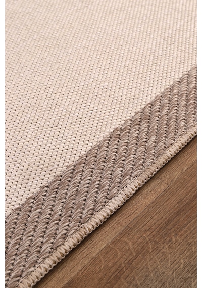 Elit Premium Sisal Jut Halı 1401 Hav Ve Toz Yapmaz Bordürlü Halı Krem-bej Krem - Bej