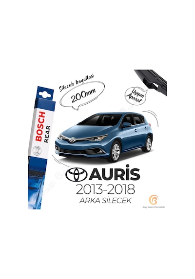 Toyota Uyumlu Auris Arka Silecek 2013 - 2018 Bosch Rear H200