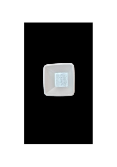 6 Adet Melamin Kare Sosluk 7x2.5 Cm Sos Ve Meze Kabı Beyaz