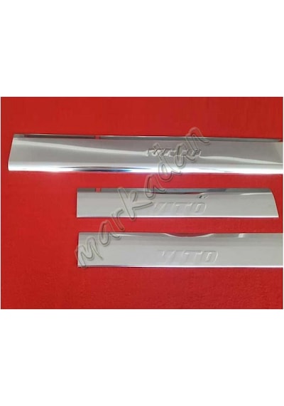 Markadan Mercedes Vito W638 Krom Kapı Eşiği 1996-2003 3 Parça  Pas
