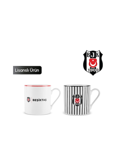 Karaca X Beşiktaş Lisanslı 2 Kişilik Çay Fincan Takımı 230 Ml Siyah