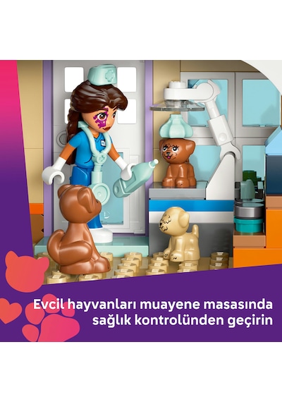 LEGO® Friends At ve Evcil Hayvan Veteriner Kliniği 42651 - 7 Yaş ve Üzeri Çocuklar için Yaratıcı Oyuncak Yapım Seti (428 Parça)