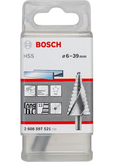 Bosch HSS 12 Kademeli Matkap Ucu 6-39 mm - 2608597521