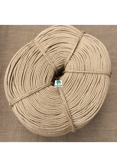 Molhalat 6 MM Jüt Halat Hasır 4 Kol Büküm - 10 M