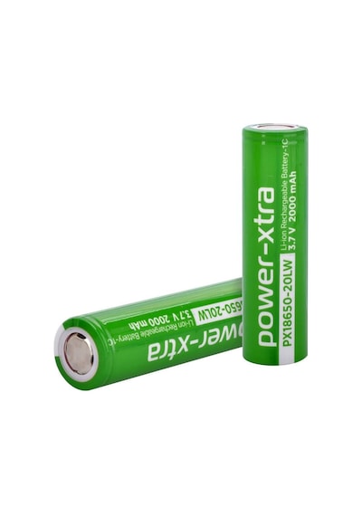Power-xtra Px18650-20lw - 3.7v 2000 Mah Li-ion Şarjlı Pil - 1c