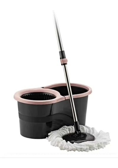Sillgech 360 Smart Mop Jr. Black Siyah Temizlik Paspas Seti Pembe