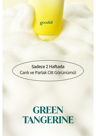 Cilde Aydınlık Görünüm Sunan Temizleme Köpüğü Goodal Green Tangerine Vita C Cleansing Foam