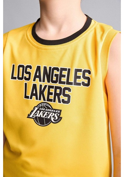 Defacto Nba Los Angeles Lakers Bisiklet Yaka Atlet Erkek Çocuk H2954a826hsyl201 Sarı-yl201