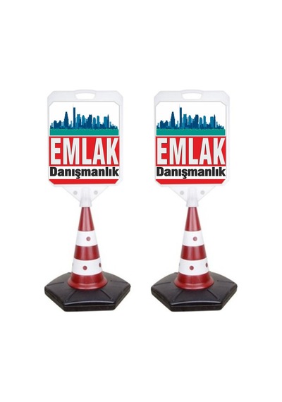 Emlak Temalı Reklam ve Uyarı Dubası 2 Adet