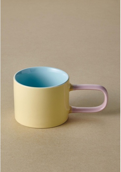 The Mia Rainbow Porselen Kupa Sarı 270 Ml