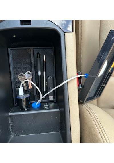 Bmw X3 F25 Kolçak İç Organizeri Magsafe Uyumlu Siyah