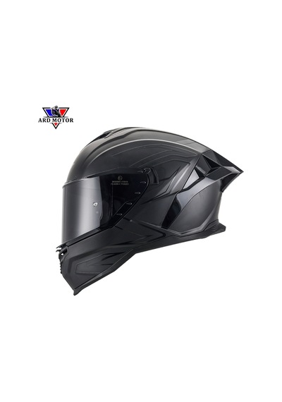 Sway 867 Lıne Matt Black Güneş Vizörlü Kapalı Kask Siyah