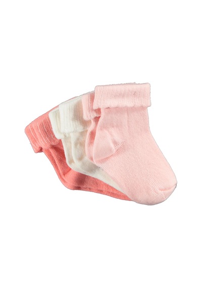 Civil Baby Kıvrık Basic 3'lü 6-18 Ay Bebek Kız Çorap Set Standart