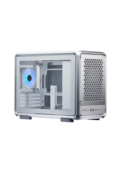 Coolermaster Masterframe 400 Mesh Sılver Tg Mf400m-shnn-s00 Argb Gaming Micro-atx Pc Kasası