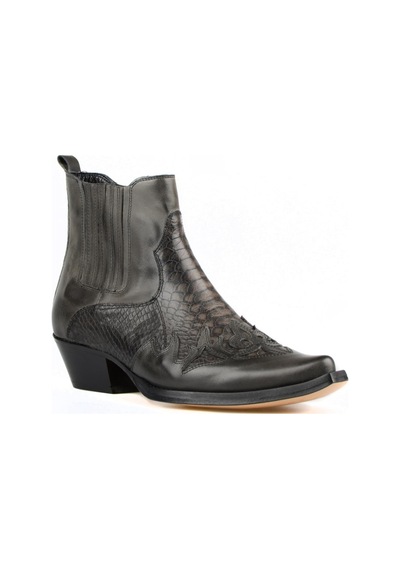 Footcourt Gri Erkek Western Kovboy Bot